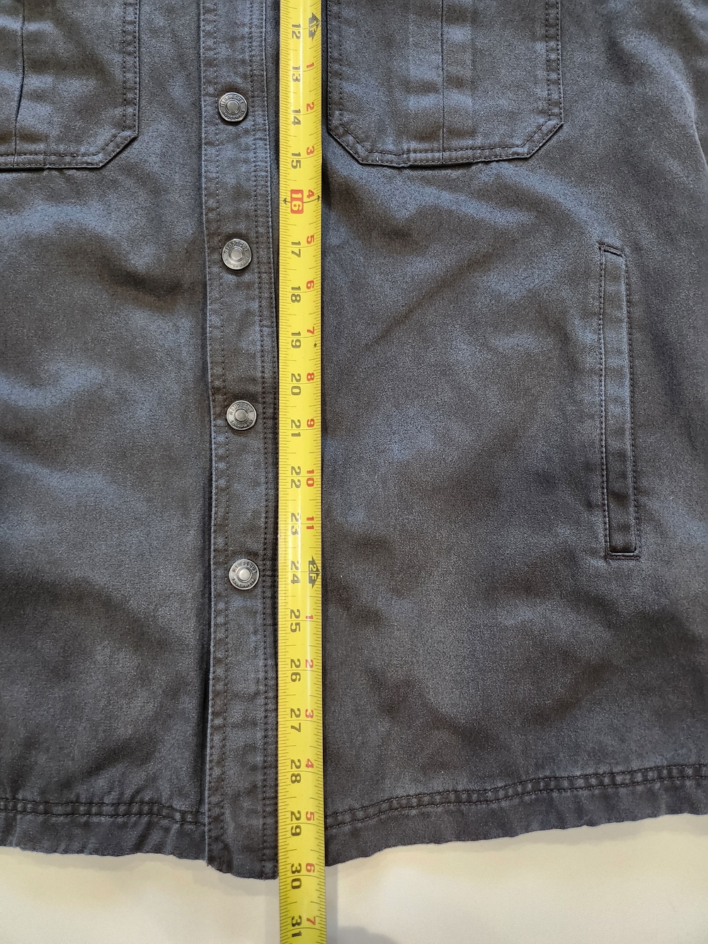 Ridgecut Toughwear Men's Medium Charcoal Gray Canvas Shirt Jacket Flannel Lined - Picture 11 of 13